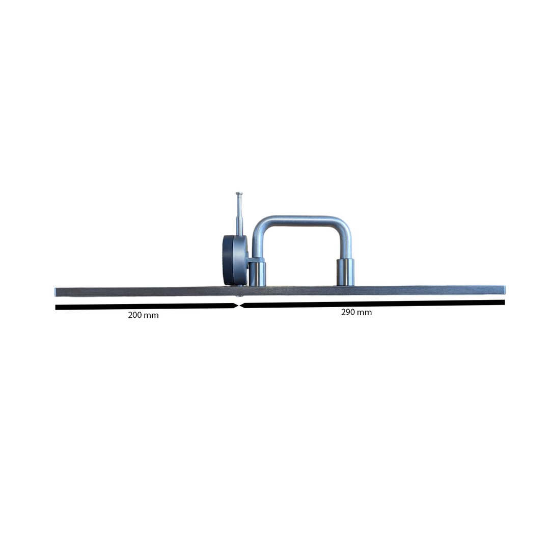 Cutting height gauge for cylinder mowers