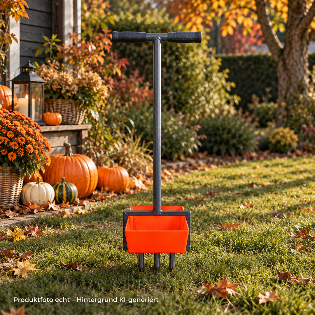 Rasenspecht Limited Edition – mit leuchtend orangefarbener Auffangwanne 🎃